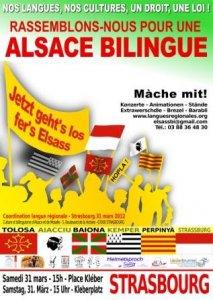 Affiche de la manifestation de Strasbourg