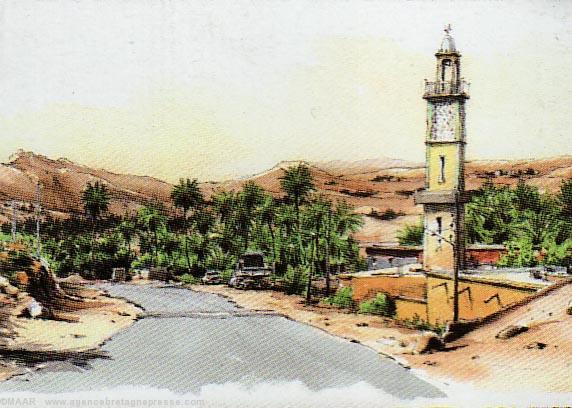 Aquarelle de Reno Vue de l\'Aurès