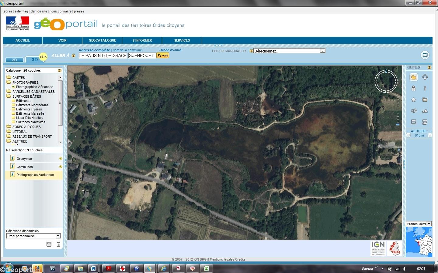 Vue de la zone en 2009 avant travaux. Vue de la zone en 2009 avant travaux.