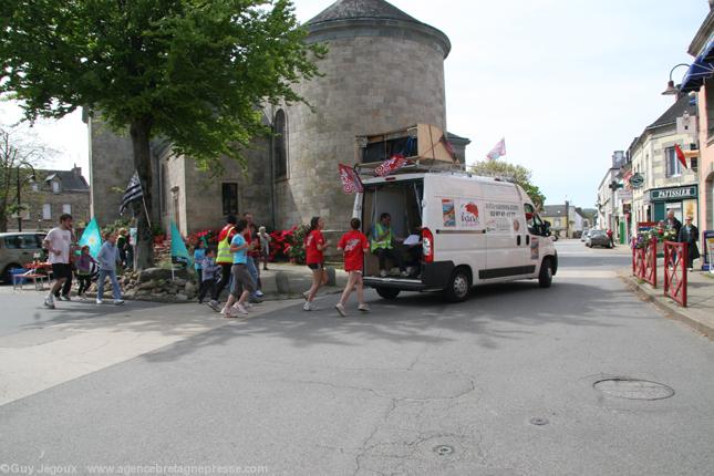 La redadeg à Cléguérec La redadeg à Cléguérec