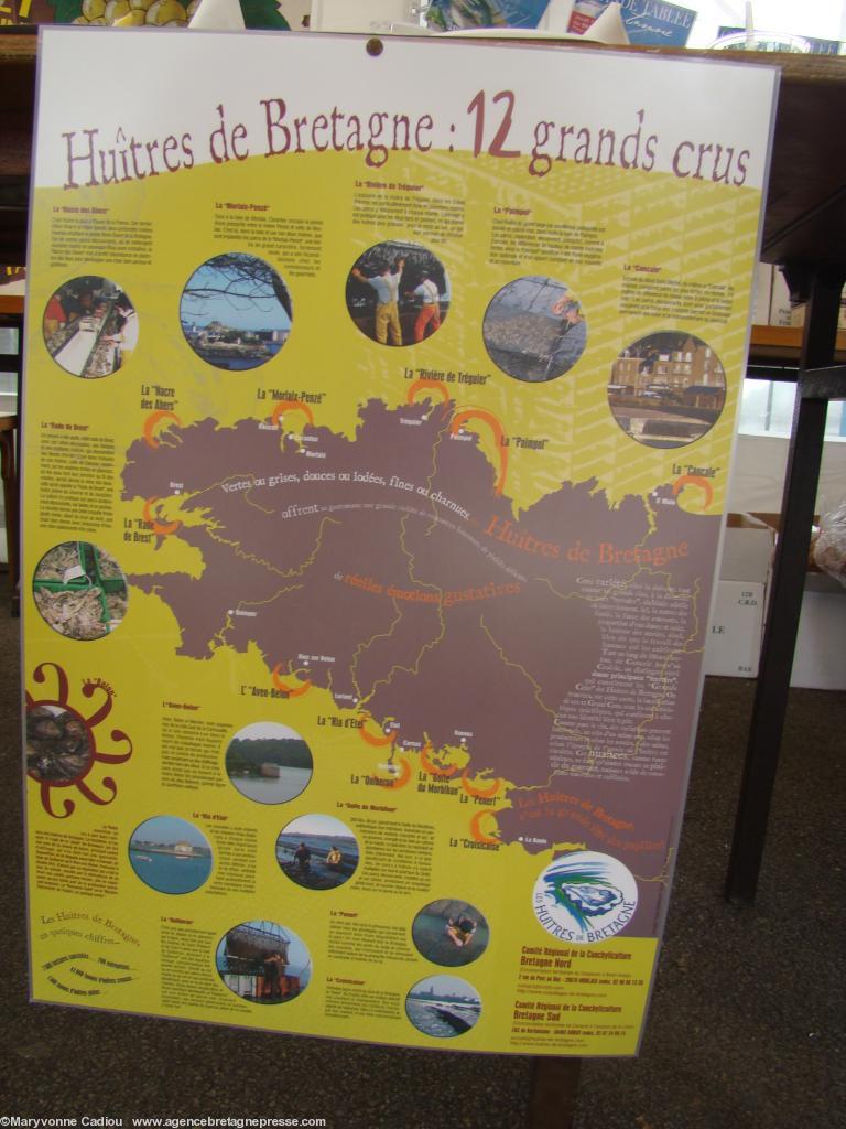 <b>Plus</b>. Affiche Huîtres de Bretagne suspendue. <b>Plus</b>. Affiche Huîtres de Bretagne suspendue.