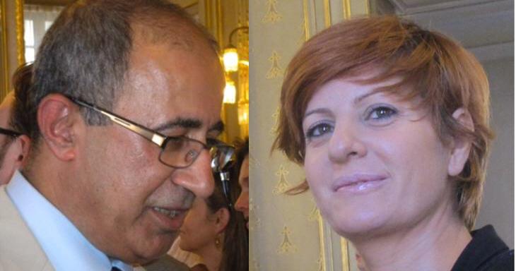 Me Emin AKTAR bâtonnier du barreau de Diyarbakir et Me Nuşîn UYSAL avocate.