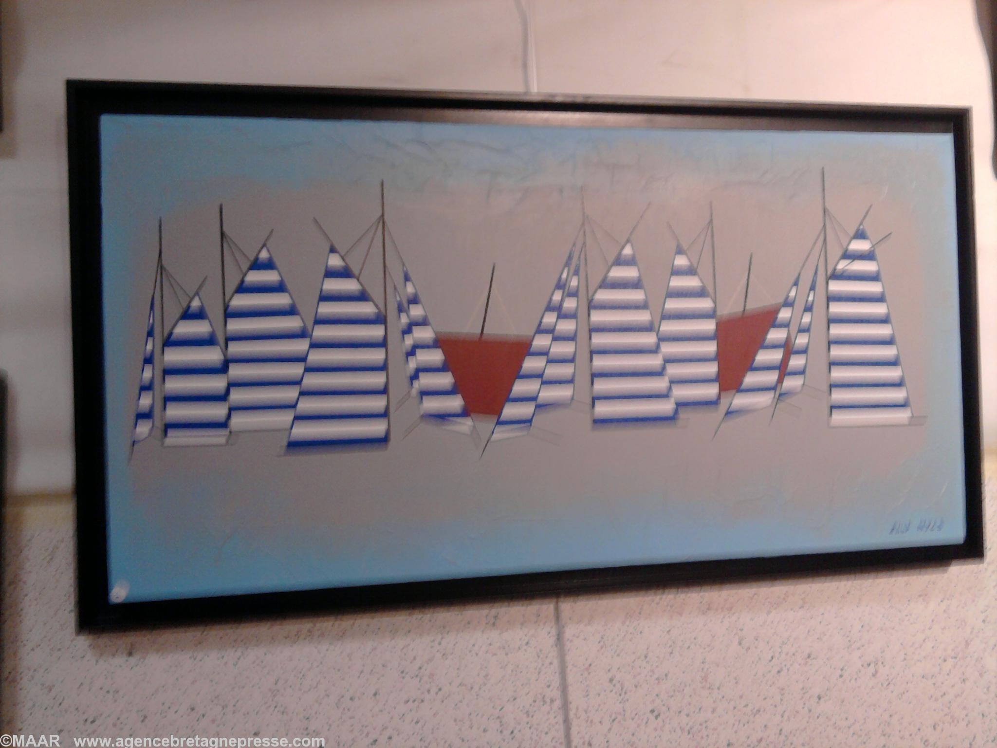 Voiles Rayées oeuvre de Eliot Nyls Voiles Rayées oeuvre de Eliot Nyls