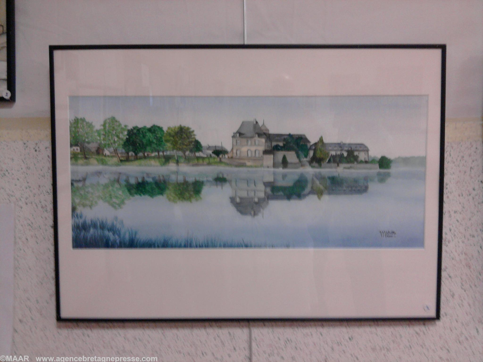 Abbaye de Paimpont oeuvre de Michelle Masson Abbaye de Paimpont oeuvre de Michelle Masson