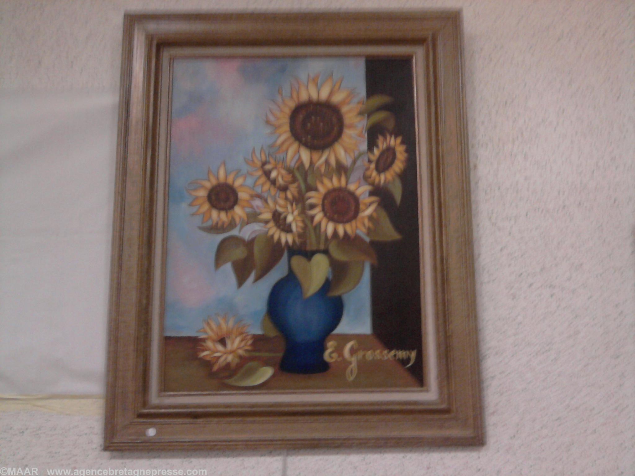 Les tournesols oeuvre de Eliane Grossemy Les tournesols oeuvre de Eliane Grossemy