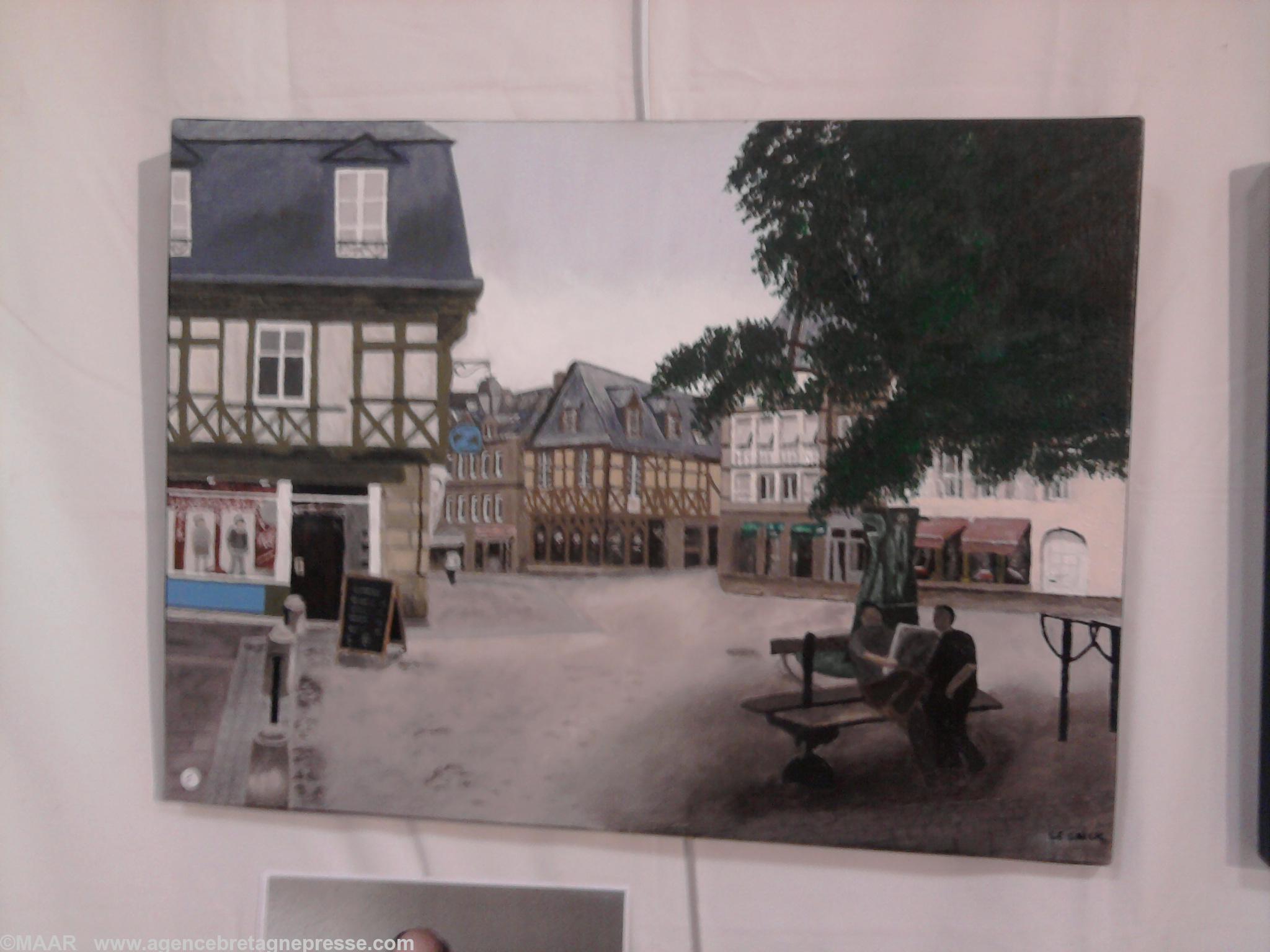 Place du Martray à Pontivy oeuvre de Jean Claude Le Gallic Place du Martray à Pontivy oeuvre de Jean Claude Le Gallic