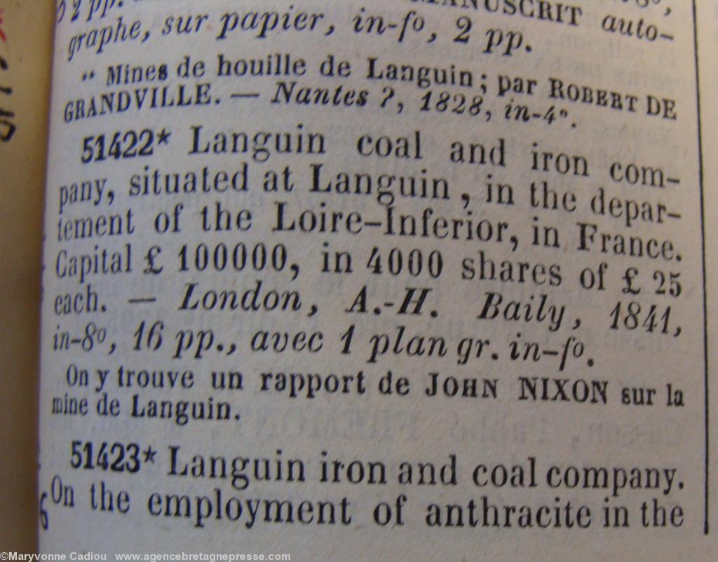 <b>Deux mémoires existent à la bibliothèque de Nantes. Ici références dans le catalogue de la bibliothèque nationale de France.</b> <b>Deux mémoires existent à la bibliothèque de Nantes. Ici références dans le catalogue de la bibliothèque nationale de France.</b>