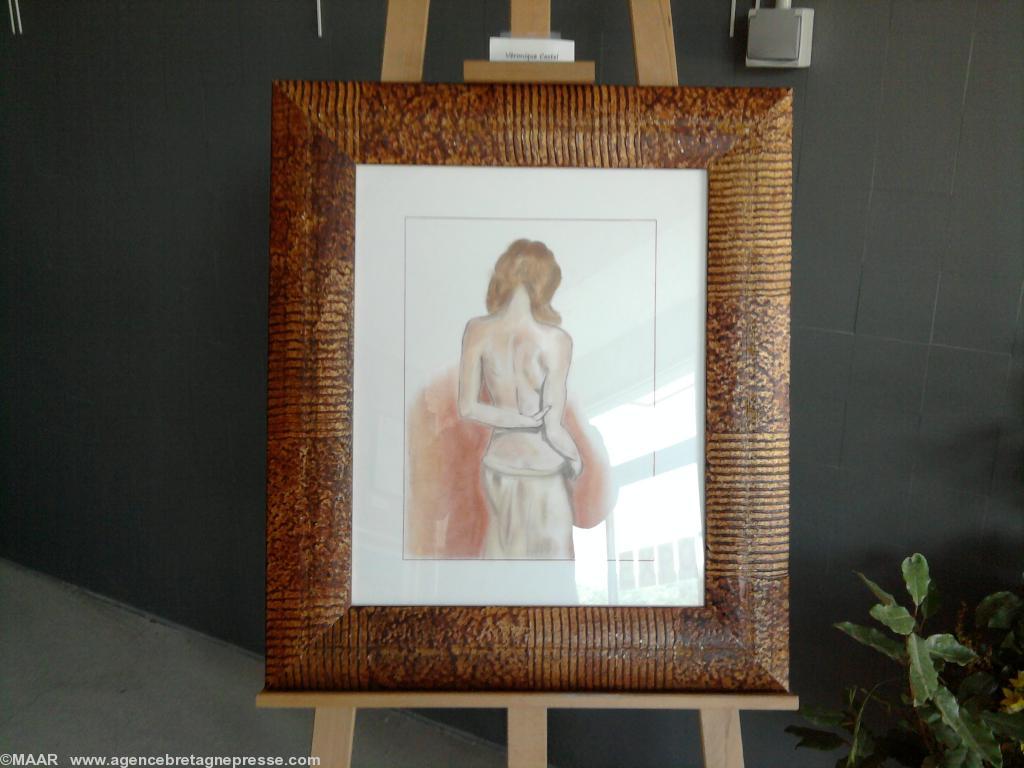 Nu de dos oeuvre de Véronique Castel Nu de dos oeuvre de Véronique Castel