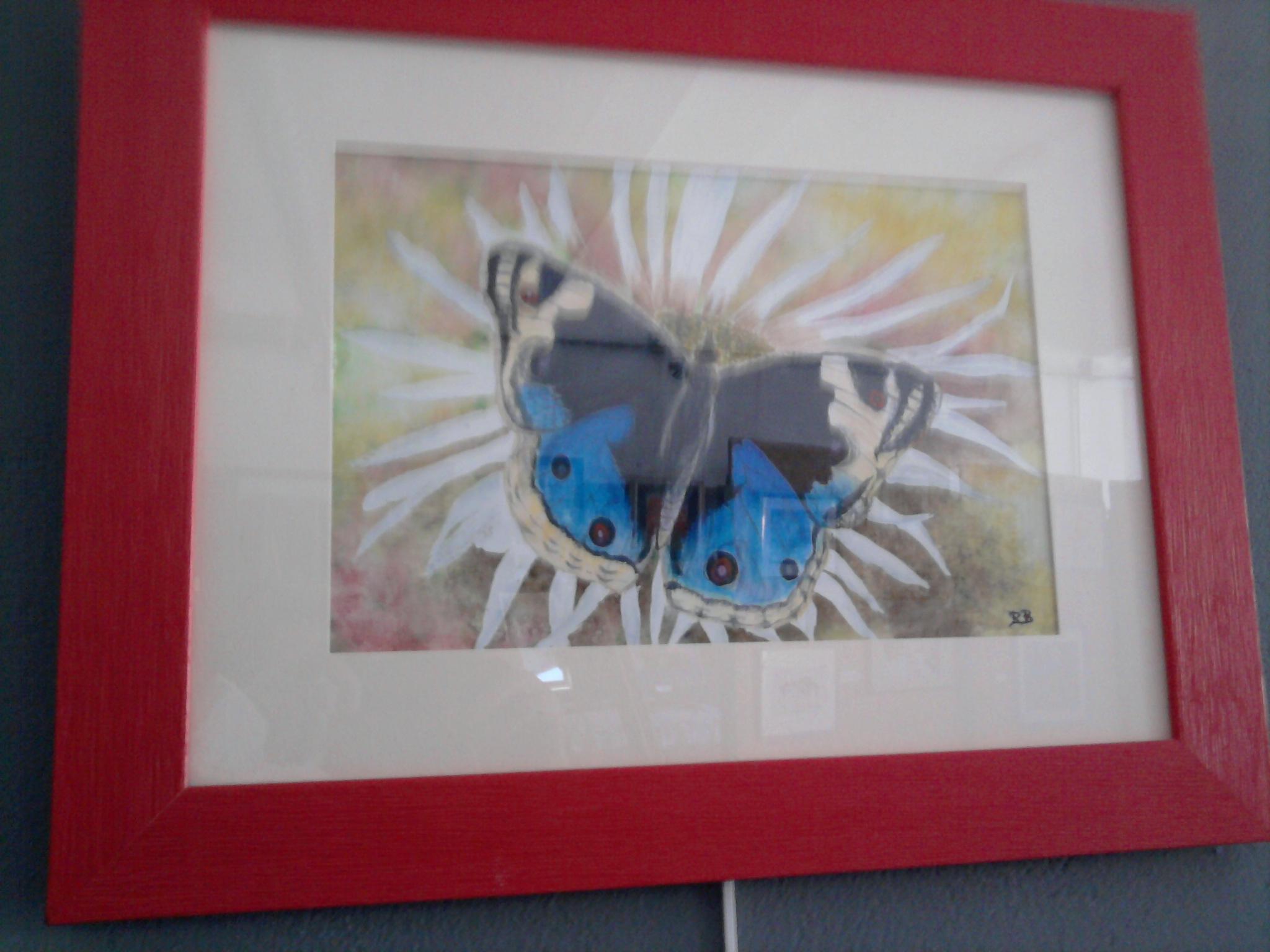 Papillon oeuvre de Roseline Bureau Papillon oeuvre de Roseline Bureau