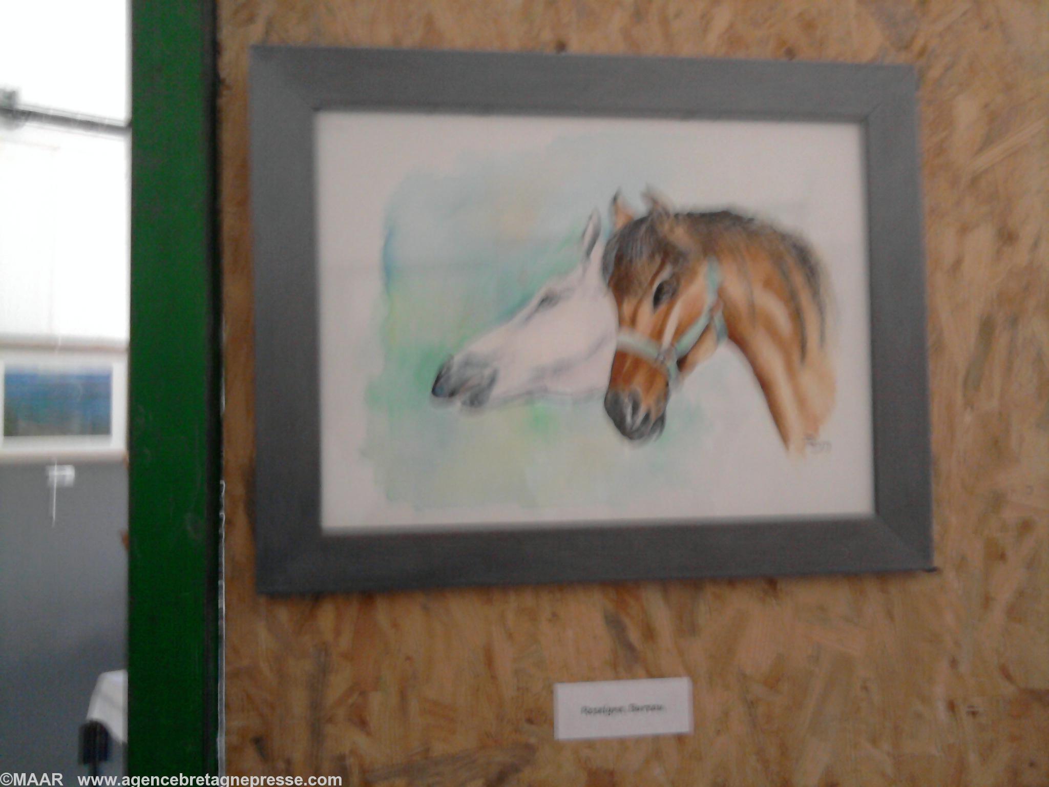 Chevaux oeuvre de Roseline Bureau Chevaux oeuvre de Roseline Bureau