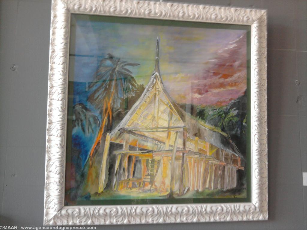 La maison aux esprits oeuvre de Jannick Gibou La maison aux esprits oeuvre de Jannick Gibou