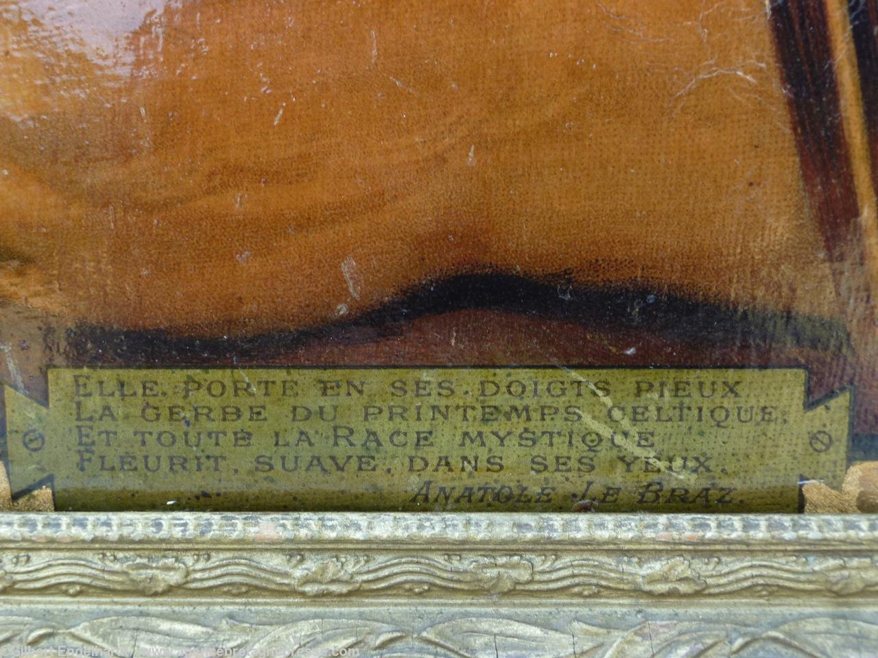 Chromo : zoom sur le texte d'Anatole Le Braz. Chromo : zoom sur le texte d'Anatole Le Braz.