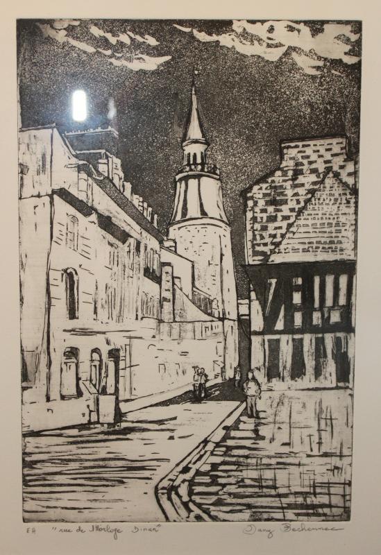 Rue à Dinan oeuvre de D.Brechennec