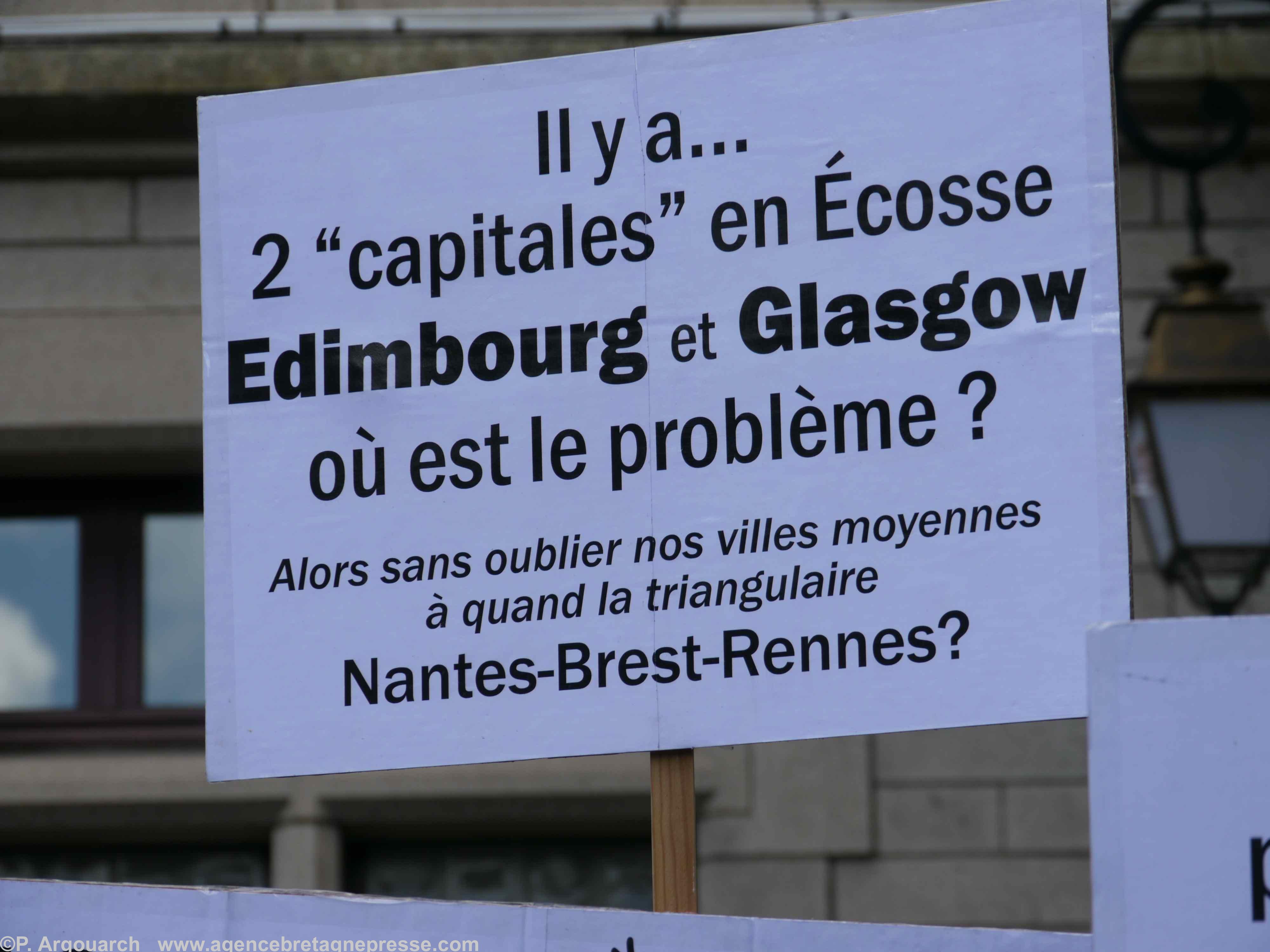 Pancarte à Quimper. Pancarte à Quimper.