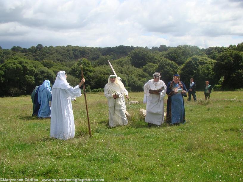 Gorsedd Digor. Arzano le 15 juillet 2012. Pendant la cérémonie. Gorsedd Digor. Arzano le 15 juillet 2012. Pendant la cérémonie.
