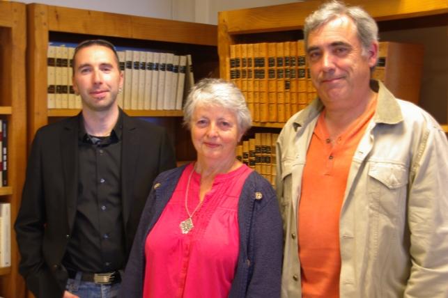 Gregory Moigne ; Bernadette Le Scouezec-Le Huche ; Per-Vari Kerloc\'h au CRBC à Brest.