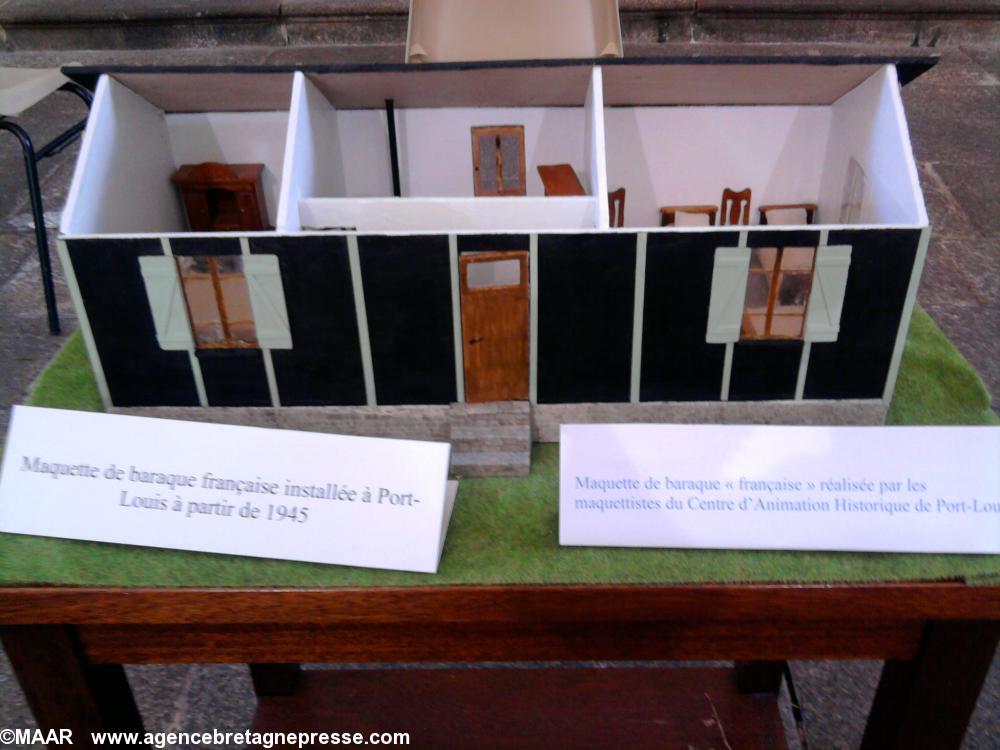 Vue d\'une maquette réalisée par l\'association CAH du Pays de Port-Louis