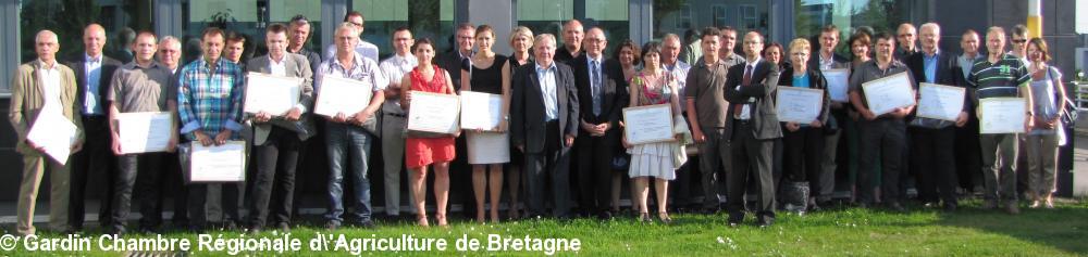 Cérémonie de remise des diplômes du CGA
2012 aux lauréats bretons