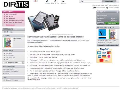 Page d\'accueil Difetis