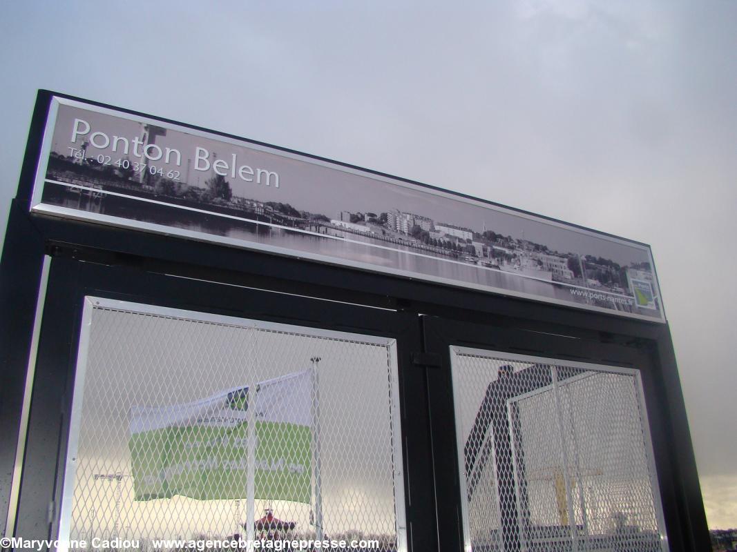 Le nouveau Ponton Belem annoncé sur le quai. Ph. 5 fév. 2013. Le nouveau Ponton Belem annoncé sur le quai. Ph. 5 fév. 2013.