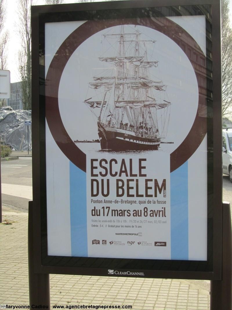 Affiche de l\'escale du Belem à Nantes en juin 2010. Affiche de l\'escale du Belem à Nantes en juin 2010.