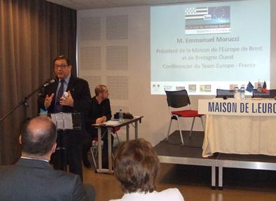 E. Morucci président de la Maison de
l\'Europe de Brest
