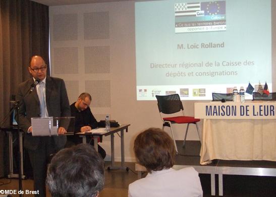 Loïc Rolland directeur régional de la
Caisse des dépôts