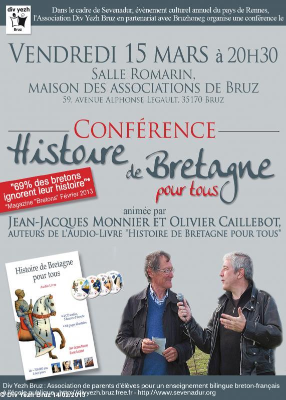 organisée par Div yezh Bruz en partenariat avec Bruzhoneg dans le cadre de Sevenadur événement culturel sur le pays de Rennes