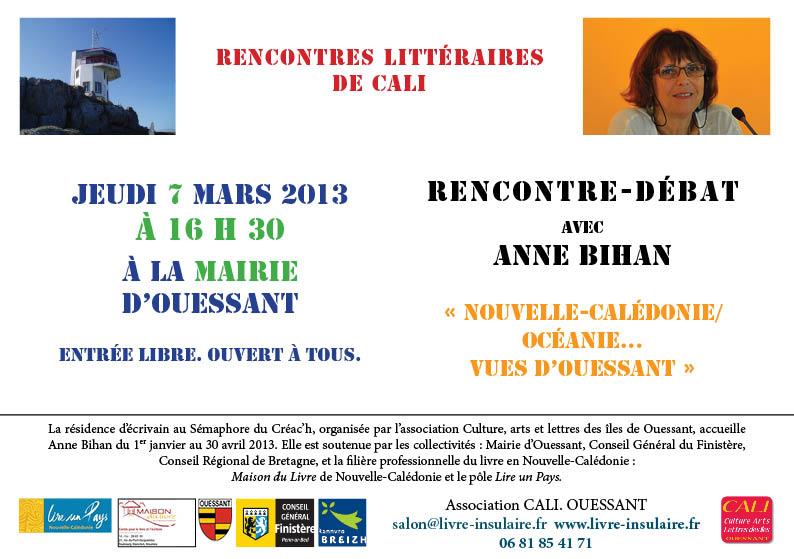 Anne Bihan résidence d\'écrivain (CALI Ouessant)