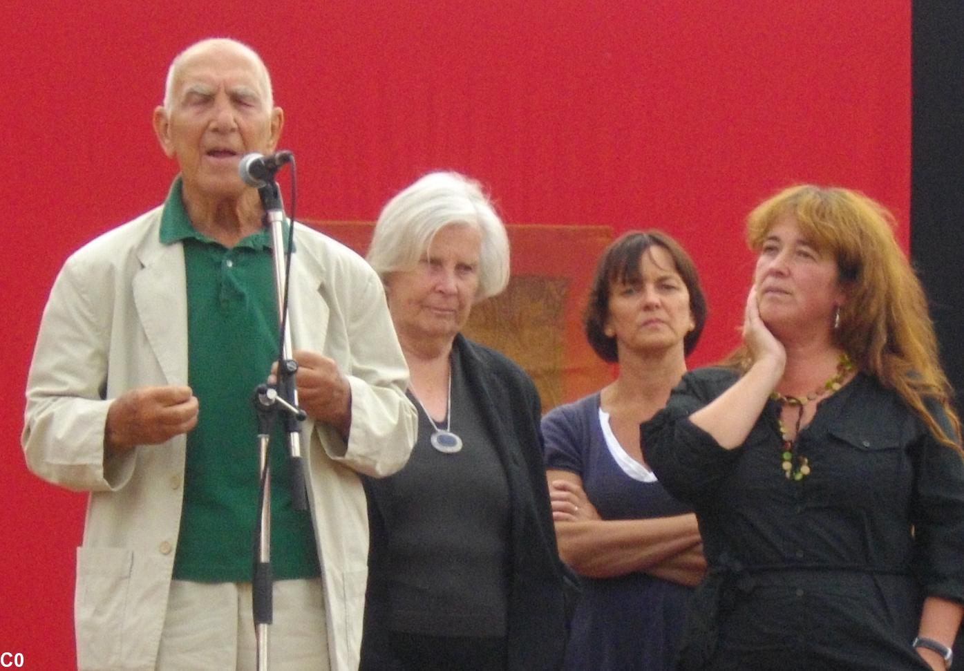 Stéphane Hessel au festival de Douarnenez dont il était l\'invité d\'honneur