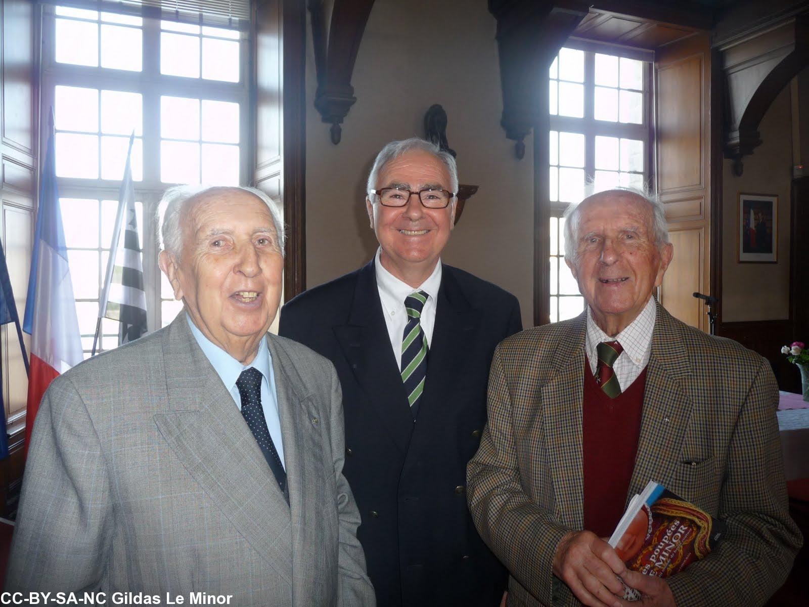 De gauche à droite Jacques Le Minor Gildas le
Minor Jean Le Minor