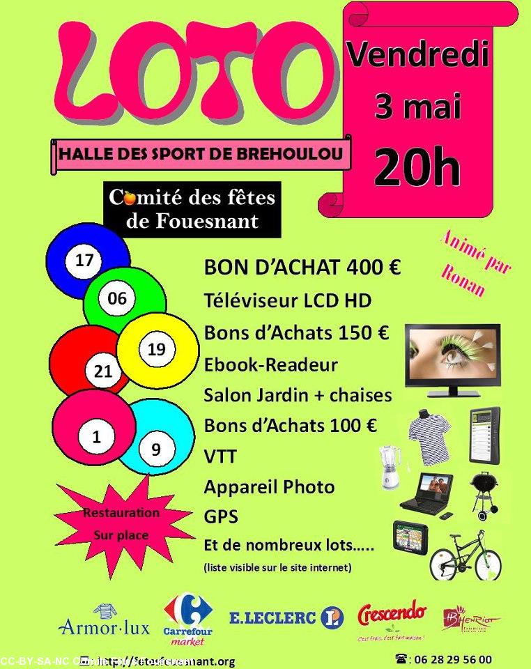 Affiche du Loto à Fouesnant