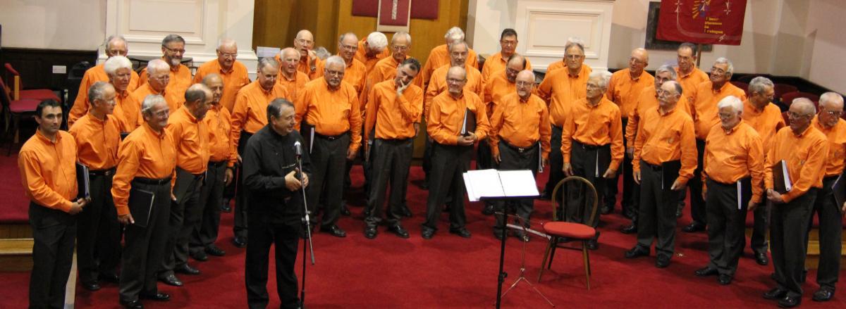 Mouezh Paotred Breizh en concert à Dumfries (Ecosse)