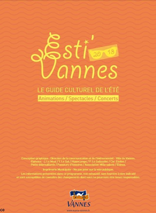 Ville de Vannes. Guide culturel de l\'été 2013.