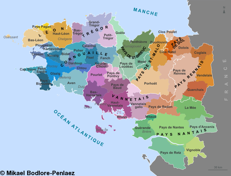 Carte des pays traditionnels bretons. Le Pays Chelgen, dit aussi parfois Pays juloded est au sud du Haut Léon. Carte des pays traditionnels bretons. Le Pays Chelgen, dit aussi parfois Pays juloded est au sud du Haut Léon.