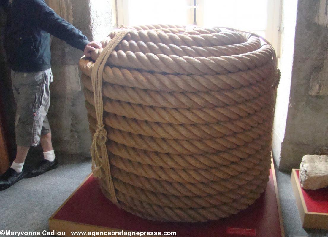 Le lin pour les voiles, le chanvre pour les cordages. Ici à la Corderie royale de Rochefort-sur-Mer. Le lin pour les voiles, le chanvre pour les cordages. Ici à la Corderie royale de Rochefort-sur-Mer.