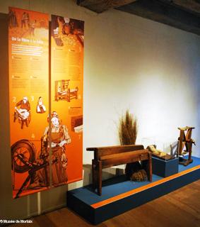 Morlaix et le lin. La fibre du négoce. Vue de l'exposition. Morlaix et le lin. La fibre du négoce. Vue de l'exposition.