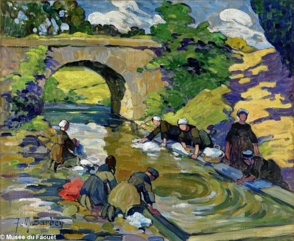 Le lavoir, par Jeanne-Marie Barbey (1876-1960). Collection particulière.