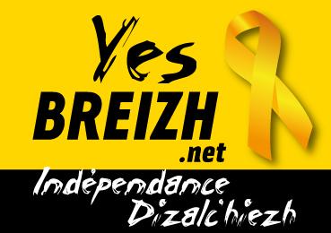 Autocollant de soutien Yes Breizh