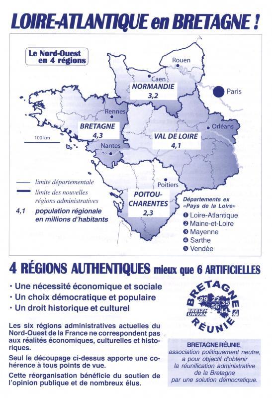 Tract de Bretagne Réunie “Loire-Atlantique en Bretagne !” recto. Tract de Bretagne Réunie “Loire-Atlantique en Bretagne !” recto.