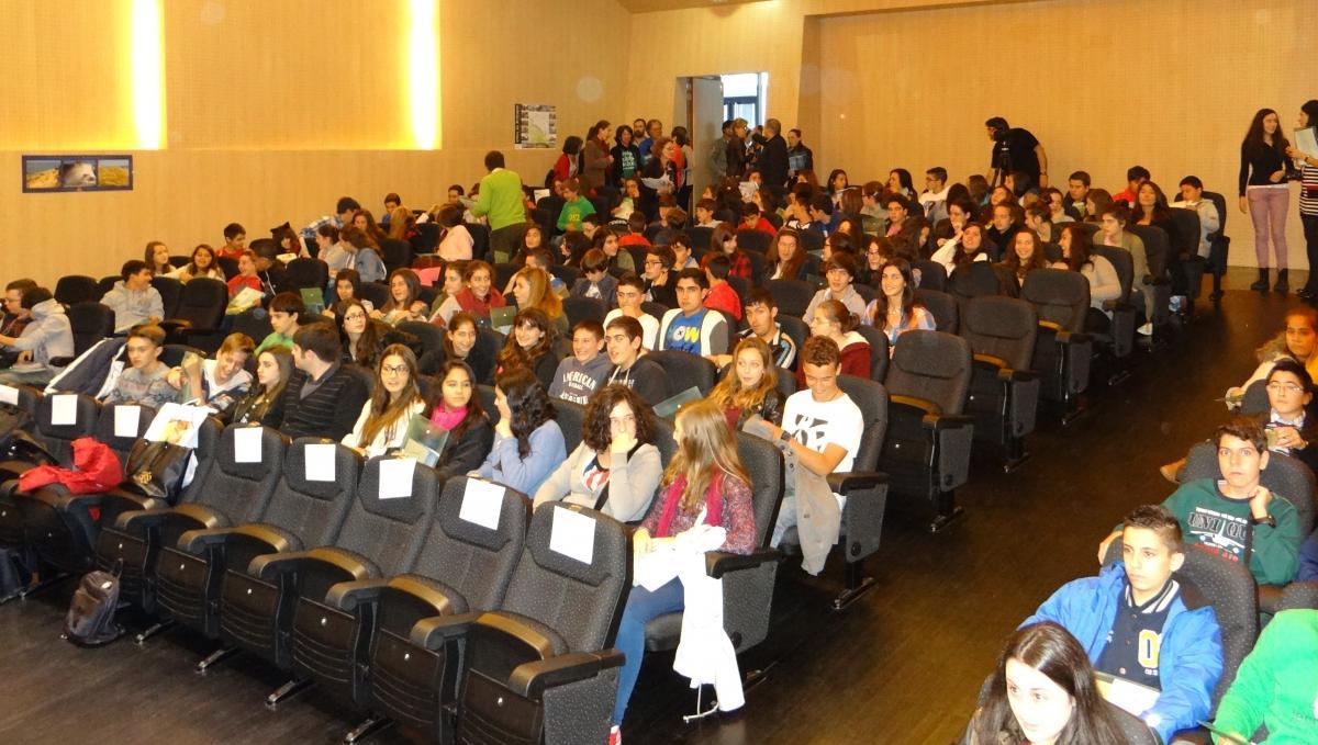 Les élèves réunis au Conservatoire de Santiago de Compostela.