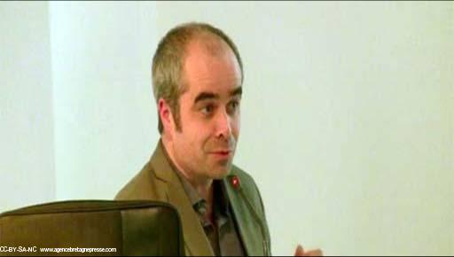 Simon Alain lors de l’inauguration de l'Université populaire de philosophie bretonne (UPPB)