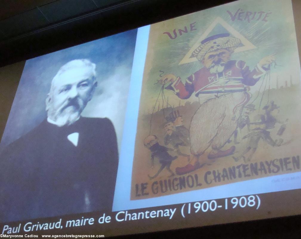 Paul Grivaud, maire de Chantenay (1900-1908) et sa caricature. Paul Grivaud, maire de Chantenay (1900-1908) et sa caricature.