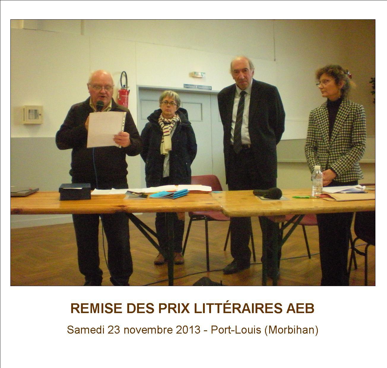 Remise du prix par Gérard Le Gouic