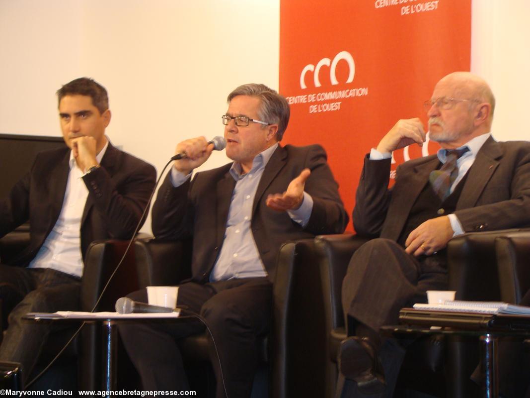 De g. à dr. : Thomas Arnaud, Franck Barraud et Yves Lainé. Un nouveau pôle maritime et fluvial pour Nantes ? De g. à dr. : Thomas Arnaud, Franck Barraud et Yves Lainé. Un nouveau pôle maritime et fluvial pour Nantes ?