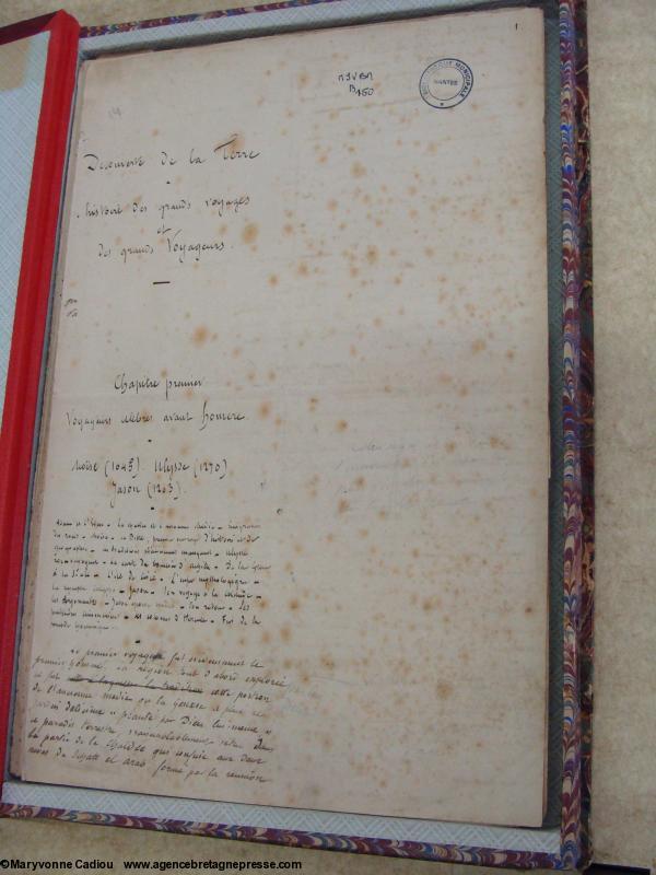Manuscrit inédit de Jules Verne de 1869. Publié dans <i>Planète Jules Verne</i> n° 2. Manuscrit inédit de Jules Verne de 1869. Publié dans <i>Planète Jules Verne</i> n° 2.