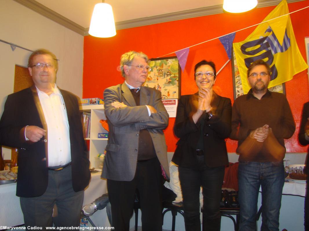 Luc Dupont, Pierre Even, Sonia Meziane et Pierre-Emmanuel Marais.