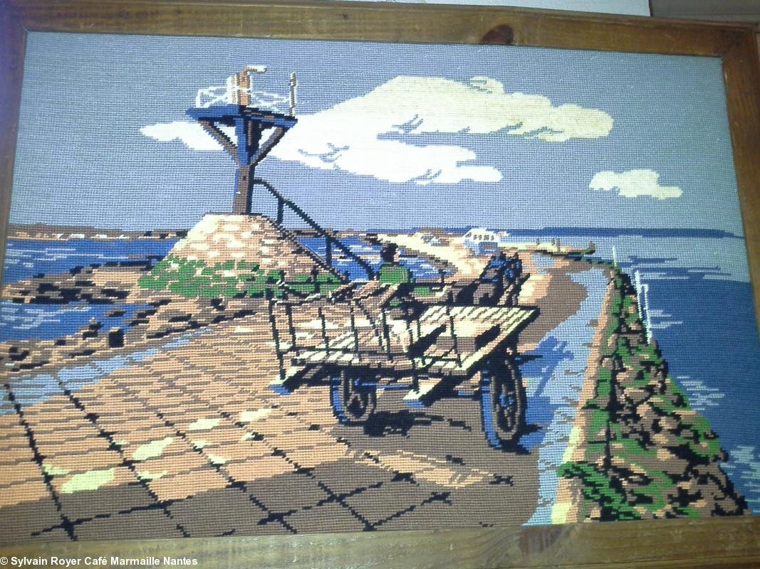 Une partie du décor breton du café <i>Marmaille</i> de Sylvain Royer.