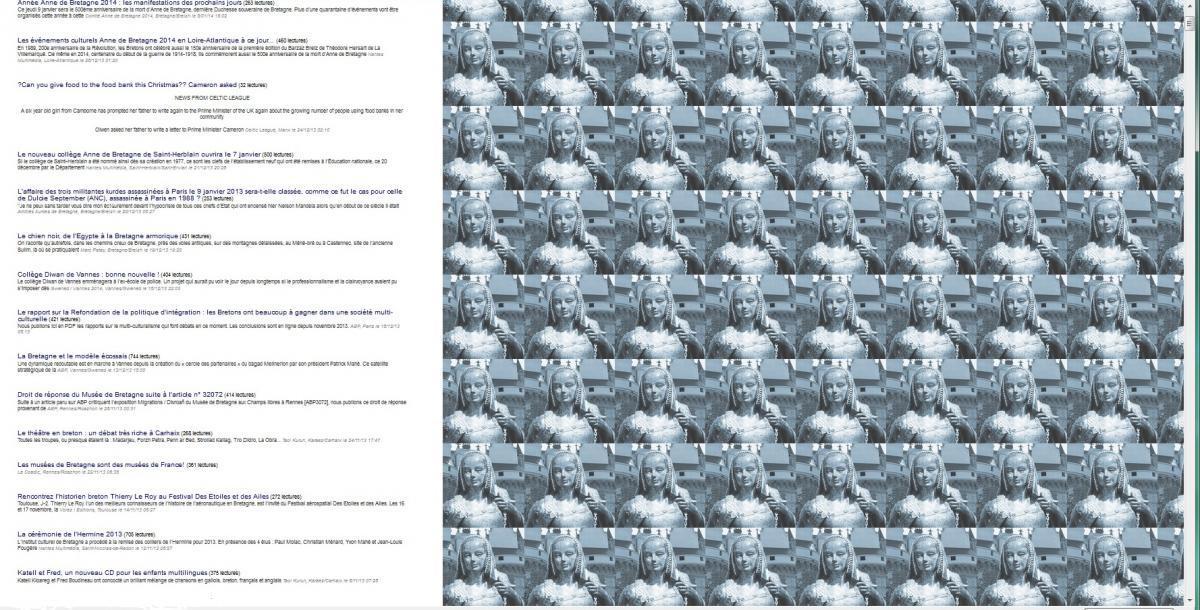 ABP 9 janvier 2014. Page de recherche.