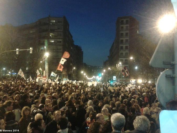 Manifestation du 11 janvier 2014 à Bilbao